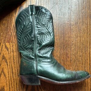 Code West Dark Green Cowboy Boots